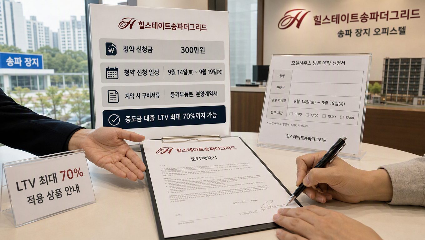 힐스테이트송파더그리드 오피스텔 청약 자격과 계약 절차